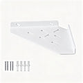 Corner Shelf, 3.0mm Aluminum Alloy Corner Shelf Wall Mounted, for Bathrooms,Offices, Bedrooms,Kitchens,Dorm Rooms and Living Rooms(11 inch Triangles White)