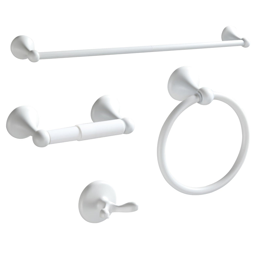 BGL Bathroom Accessory Set, Brushed Nickel Adjustable Expandable Towel Bar 4-Piece Bathroom Hardware Set Wall Mounted