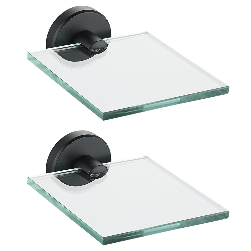 JQK Bathroom Glass Shelf, TGS101L16-BN