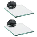 JQK Bathroom Glass Shelf, TGS101L16-BN