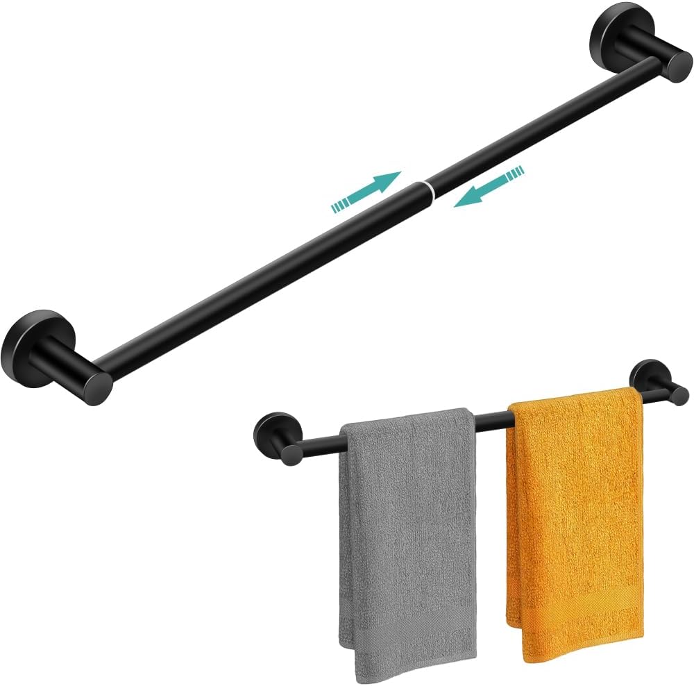 MGahyi Adjustable Stainless Steel Towel Racks for Bathroom 13.18-24In