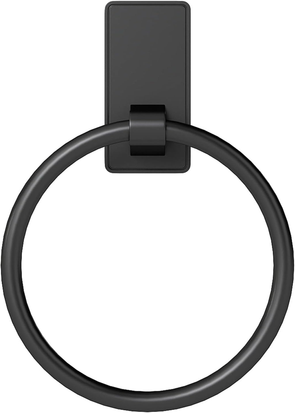 Towel Ring, SUS304 Hand Towel Holder for Bathroom，Adhesive Towel Holder Bathroom Towel Hanger for Bathroom, Matte Black