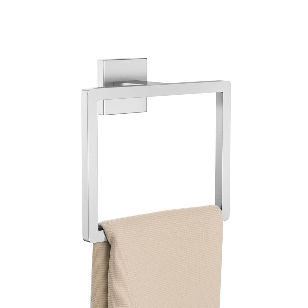 2-Piece Polished Chrome Towel Ring,Hand Towel Holder,Modern Towel Holder Stainless Steel Towel Rack Wall-Mounted Bathroom Towel Hanger