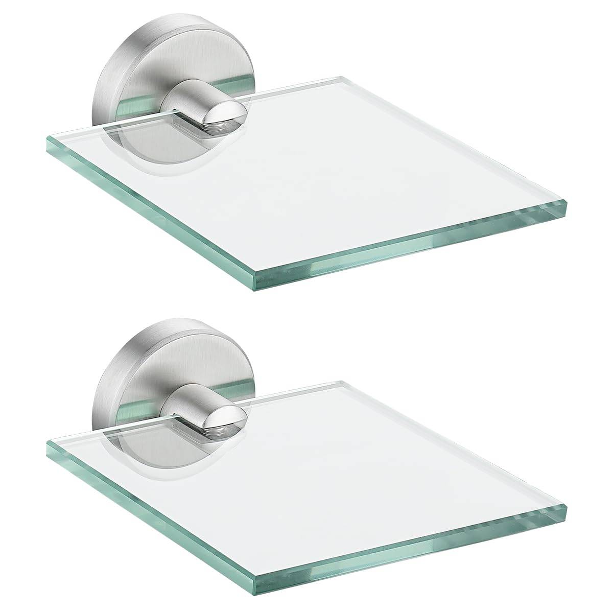 JQK Bathroom Glass Shelf, TGS101L16-BN
