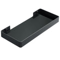 Alise Bathroom Shelves,11.8" Black Glass Shelves for Bathroom Wall Mounted