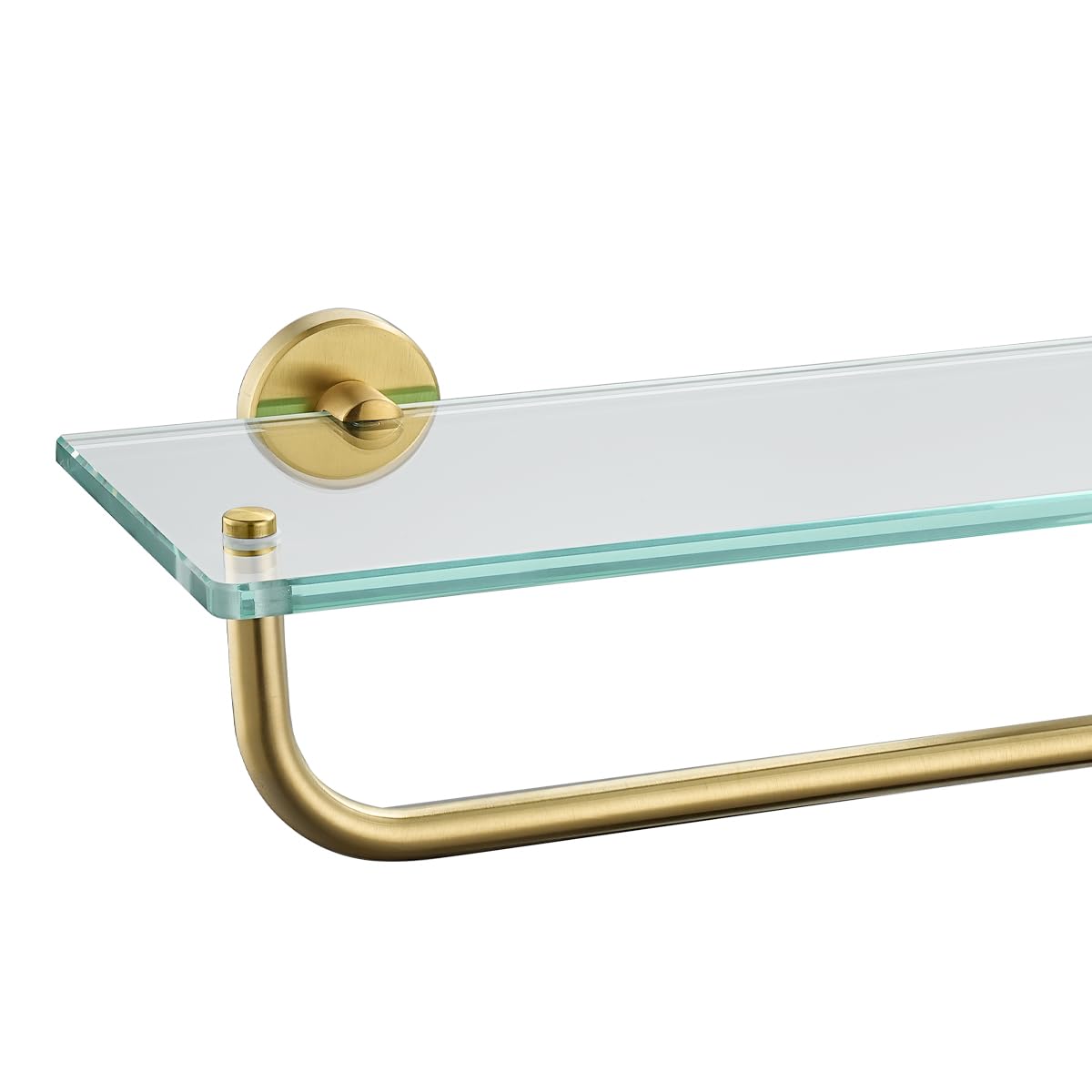 JQK Bathroom Glass Shelf, TGS101L16-BN