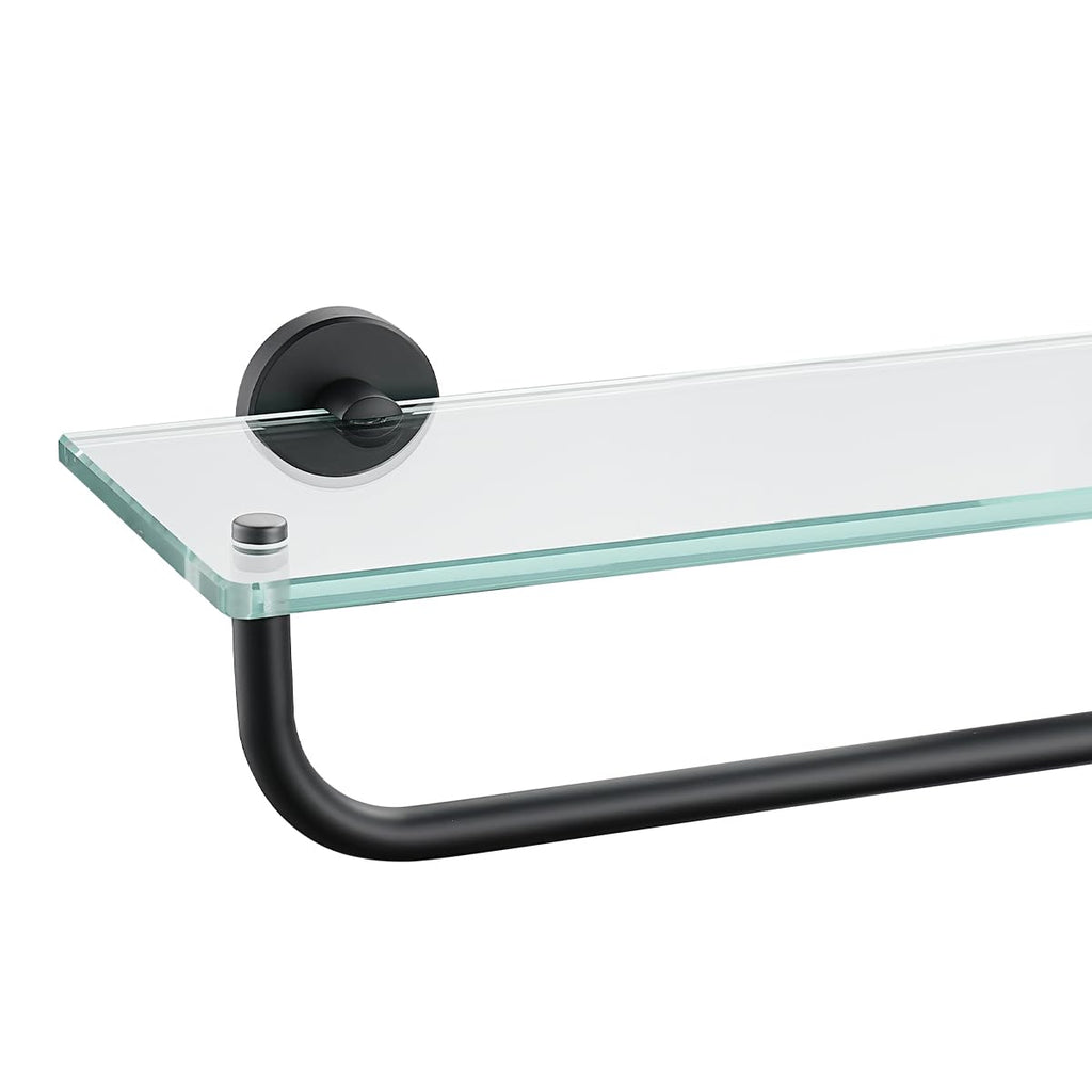JQK Bathroom Glass Shelf, TGS101L16-BN
