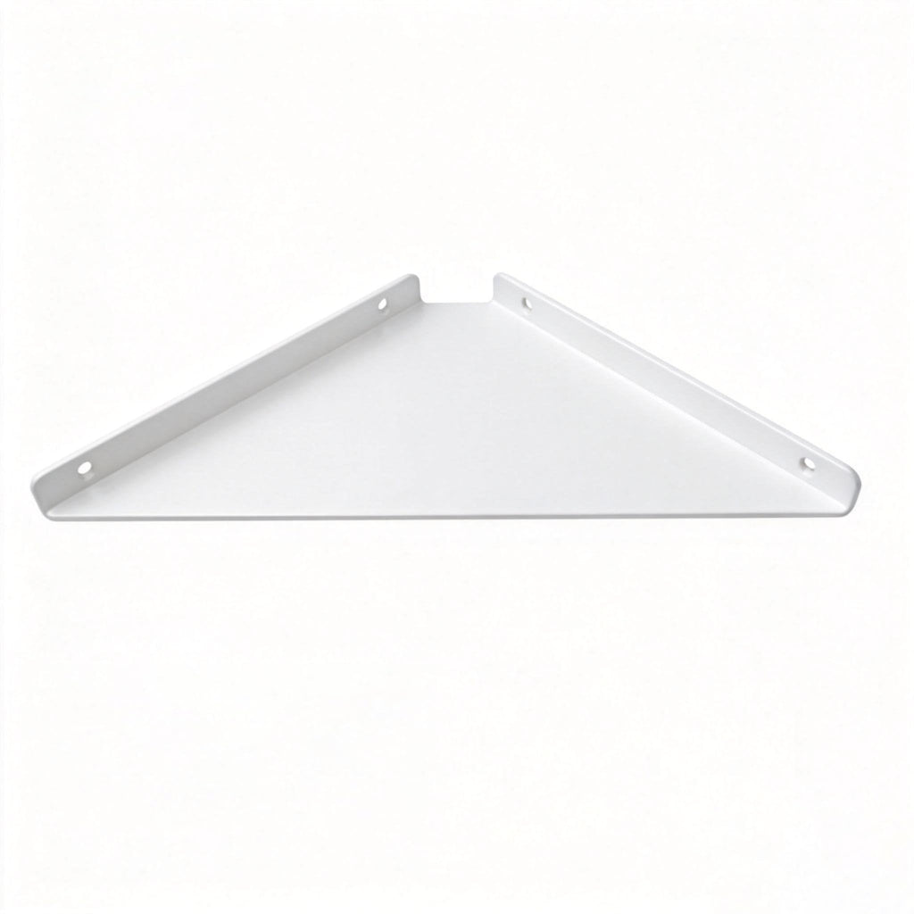 Corner Shelf, 3.0mm Aluminum Alloy Corner Shelf Wall Mounted, for Bathrooms,Offices, Bedrooms,Kitchens,Dorm Rooms and Living Rooms(11 inch Triangles White)