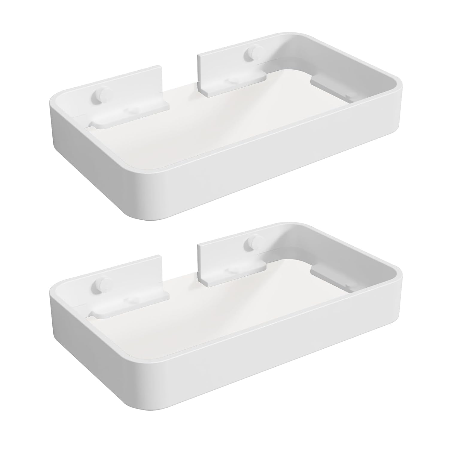 Z metnal Small Glass Bathroom Shelves, Matte Black Floating Shelf, Mini Wall Shelf Organizer, Wall Mounted (Dark Glass, 8 inch/20cm)