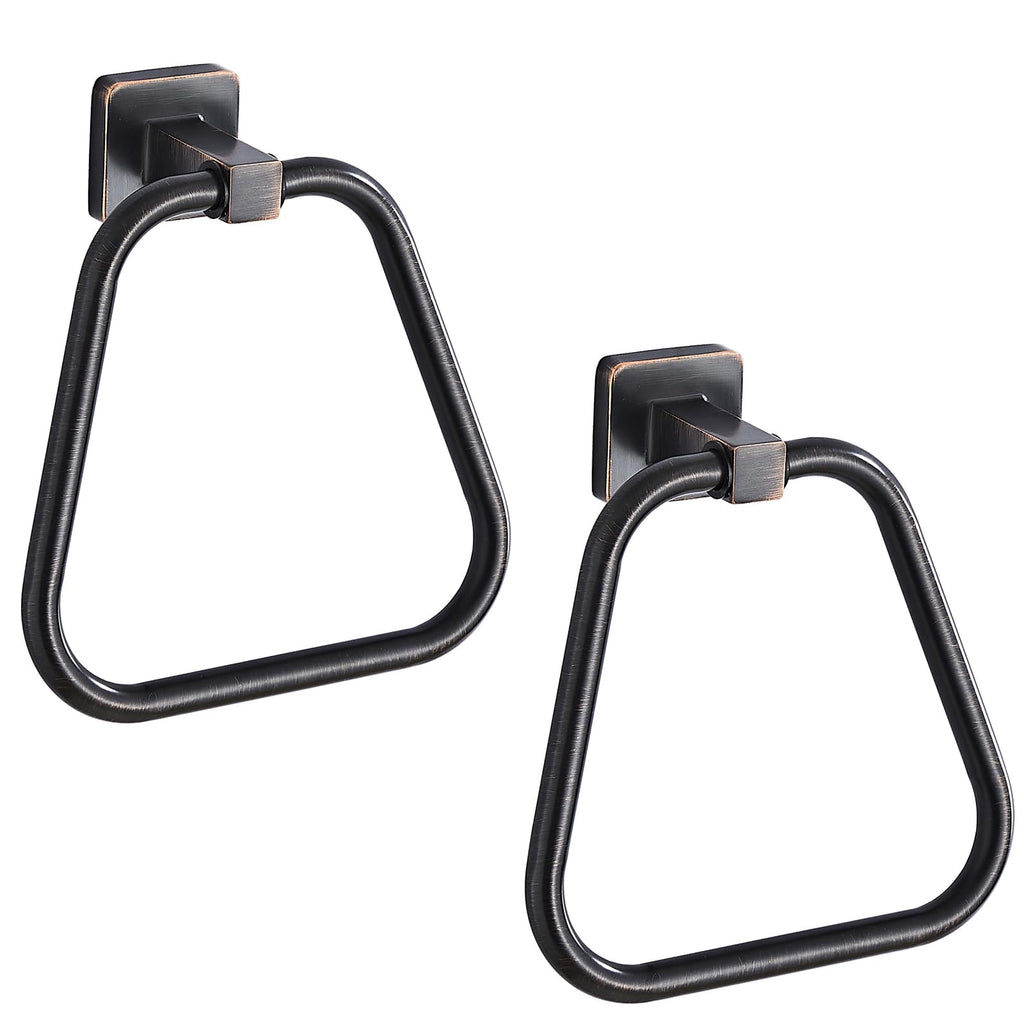 Brushed Light Gold Towel Ring for Bathroom, Kitchen Bath Towel Holder Hangers Wall Mount Heavy Duty Stainless Steel
