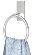Towel Ring, SUS304 Hand Towel Holder for Bathroom，Adhesive Towel Holder Bathroom Towel Hanger for Bathroom, Matte Black