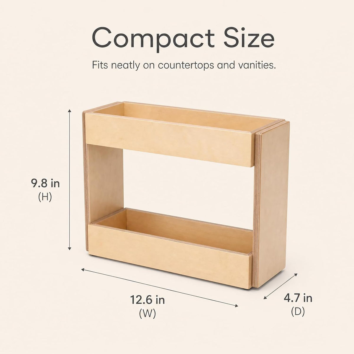 2-Tier Bathroom Kitchen Coffee Station Counter Shelf Organizer