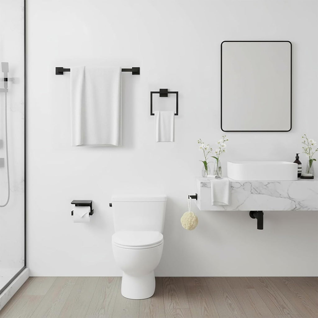 24 Inch Stainless Steel Bathroom Towel Bar Set