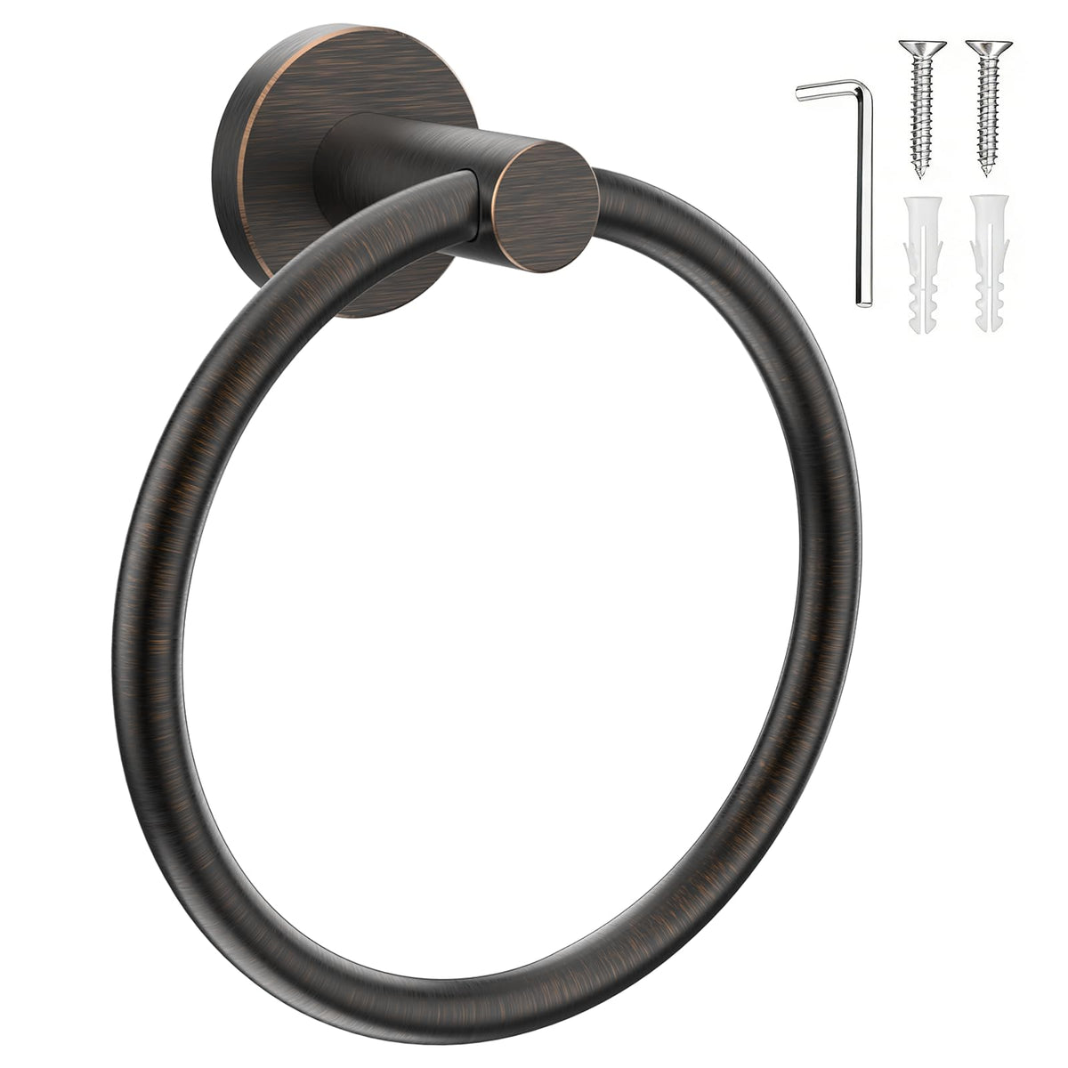SetSail Towel Holder for Bathroom Wall Oil Rubbed Bronze Towel Ring