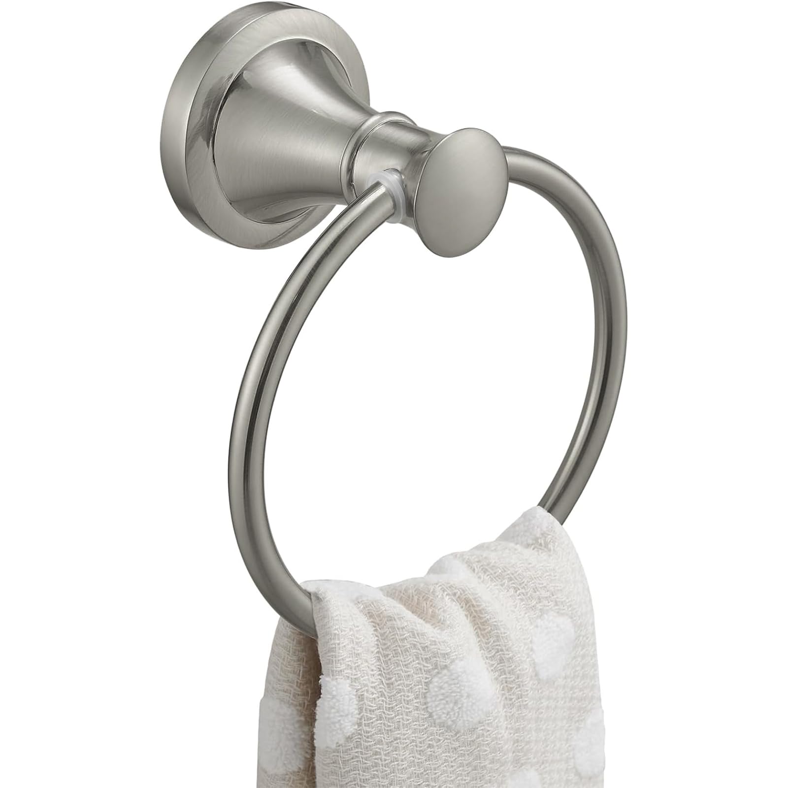 BESy Towel Ring, Bathroom Hand Towel Holder Wall Mounted Brushed Gold