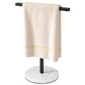 Gypie Hand Towel Holder Stand Countertop T-Shape, Brushed Nickel