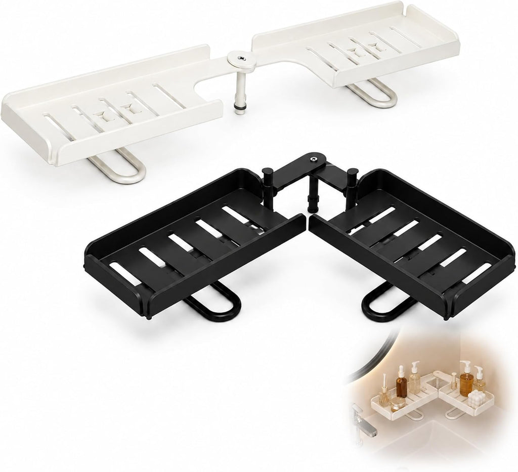 Foldable Over-the-Faucet Sink Organizer Shelf for Kitchen (2,Mix-S)