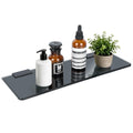 Alise Glass Shelves for Bathroom,15 Inch Wall Mounted Floating Shelf,Chrome
