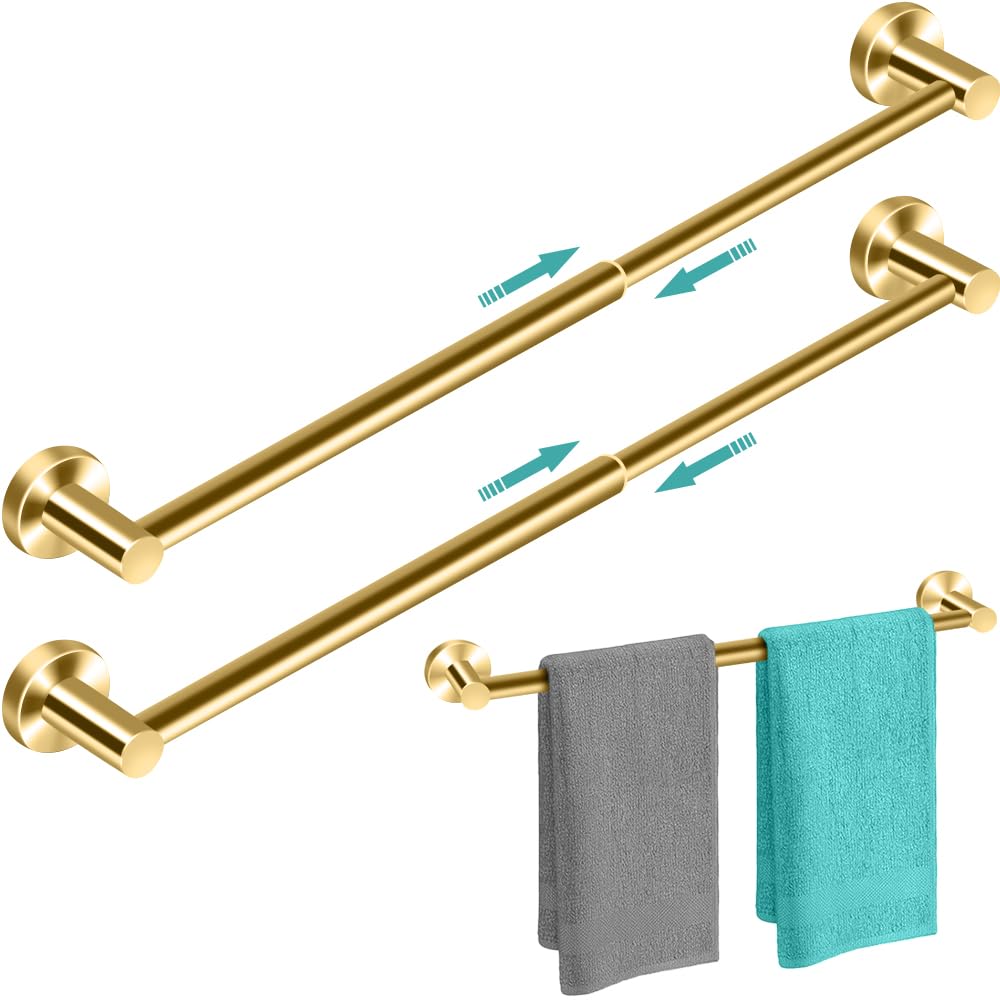 MGahyi Adjustable Stainless Steel Towel Racks for Bathroom 13.18-24In