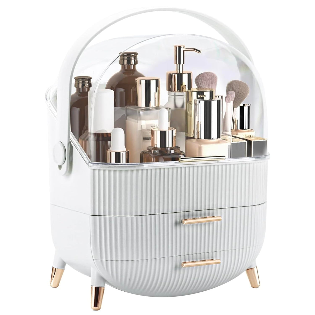 Makeup Organizer Countertop, Large Capacity Skincare Organizer for Vanity