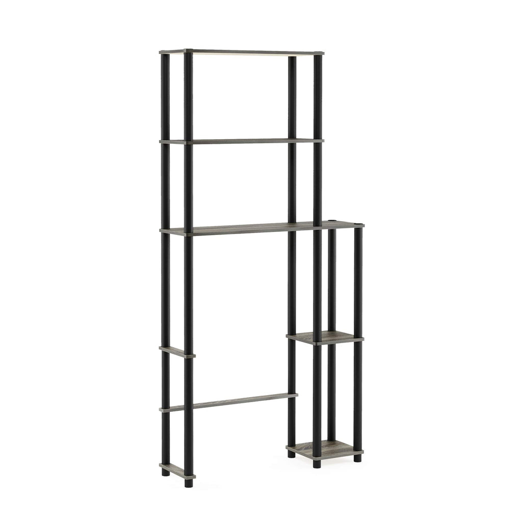 Furinno Turn-N-Tube Over The Toilet Storage, 3-Shelf Over The Toilet Organizer, Freestanding Space Saver Bathroom Shelf, for Bathroom Organizers and Storage, White