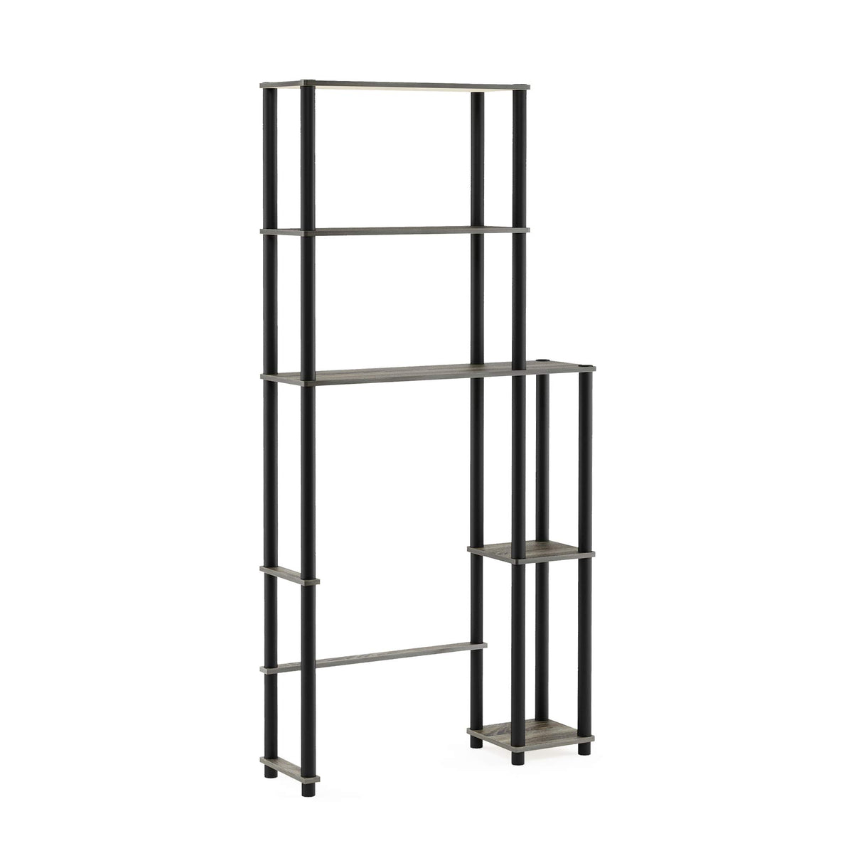 Furinno Turn-N-Tube Over The Toilet Storage, 3-Shelf Over The Toilet Organizer, Freestanding Space Saver Bathroom Shelf, for Bathroom Organizers and Storage, White