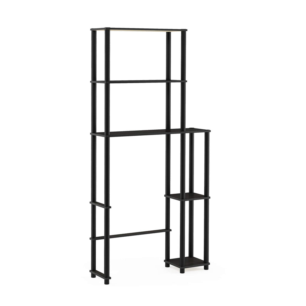 Furinno Turn-N-Tube Over The Toilet Storage, 3-Shelf Over The Toilet Organizer, Freestanding Space Saver Bathroom Shelf, for Bathroom Organizers and Storage, White