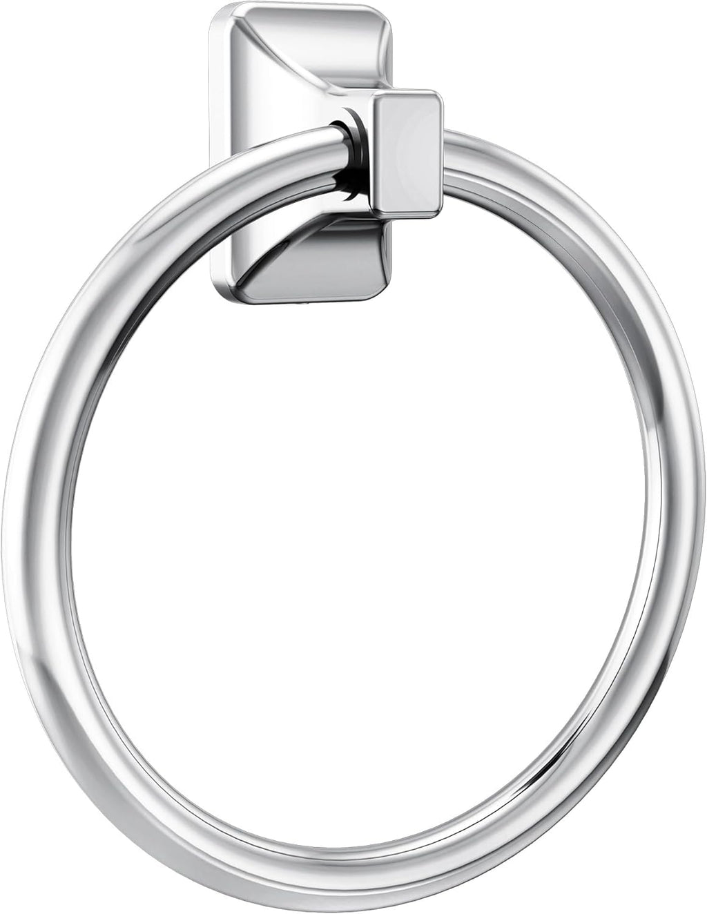Moen Donnor Collection Chrome 6.25-Inch Diameter Wall Mount Contemporary Bathroom Hand-Towel Ring, P5860