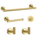NearMoon Bathroom Hardware Set SUS 304 Thicken Stainless Steel-Towel Bar Set Include 16" Towel Rod, Toilet Paper Holder, Multifunctional Hooks Bathroom Accessories (Brushed Nickel, 5 Pcs)
