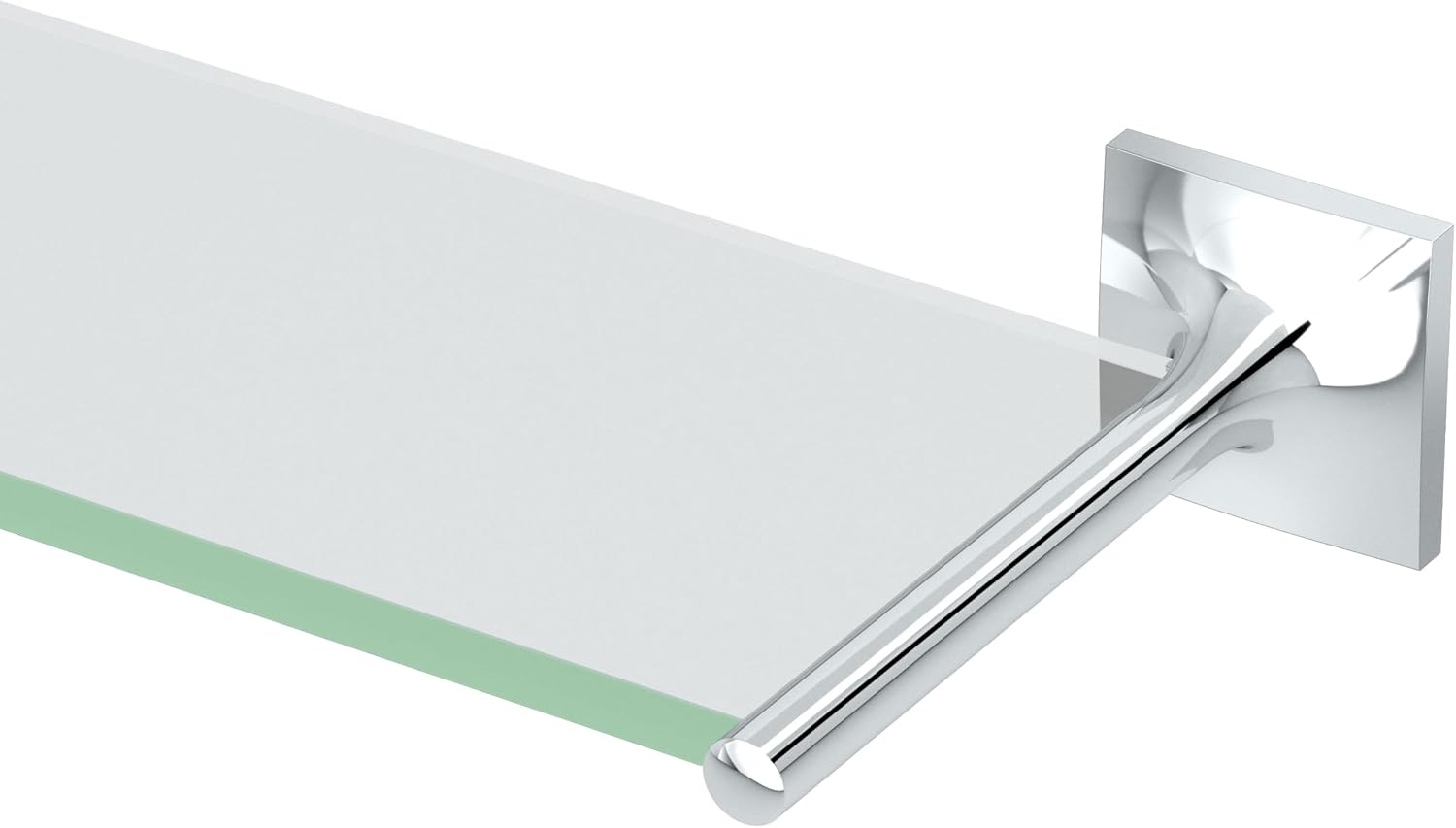 Gatco 5586MX Waterline Glass Shelf, Matte Black