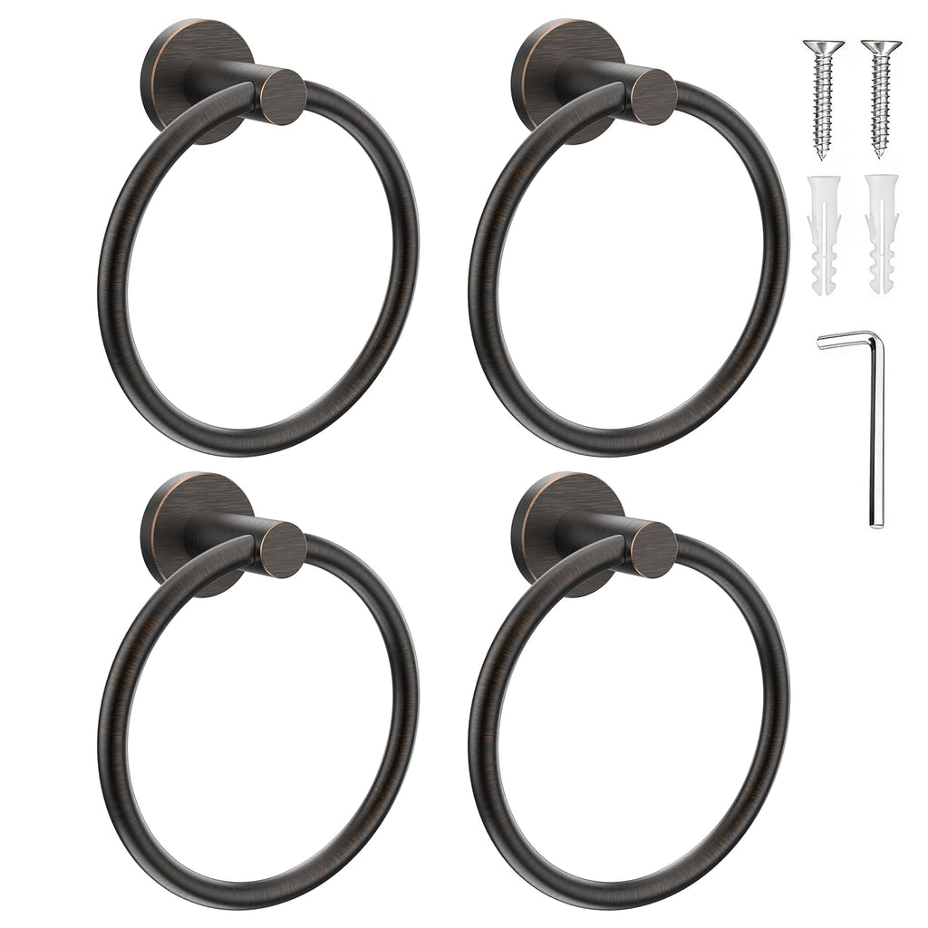SetSail Towel Holder for Bathroom Wall Oil Rubbed Bronze Towel Ring