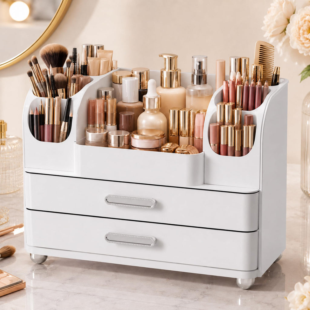 Large Makeup Organizer for Vanity - Perfume Cosmetic Display Cases