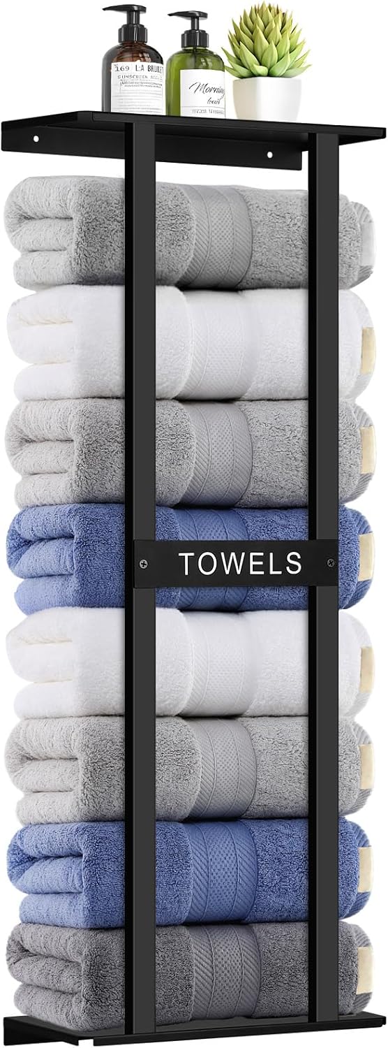 Bathroom Towel Storage Rack, Wall Mounted Bathroom Towel Rack
