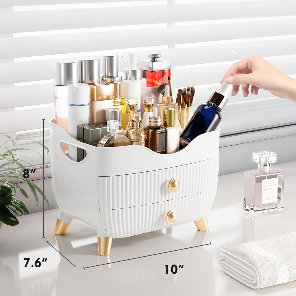 Makeup Organizer Countertop, Large Capacity Skincare Organizer for Vanity
