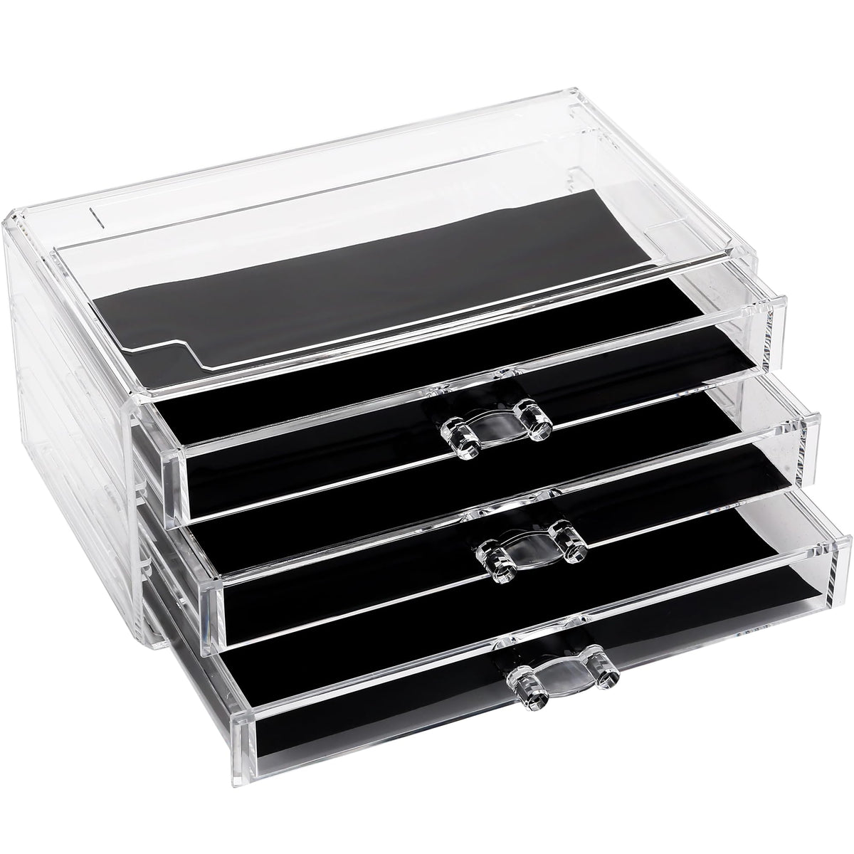 Sea Team Stackable Clear Acrylic 16-Slot Lipstick Organizer for Vanity