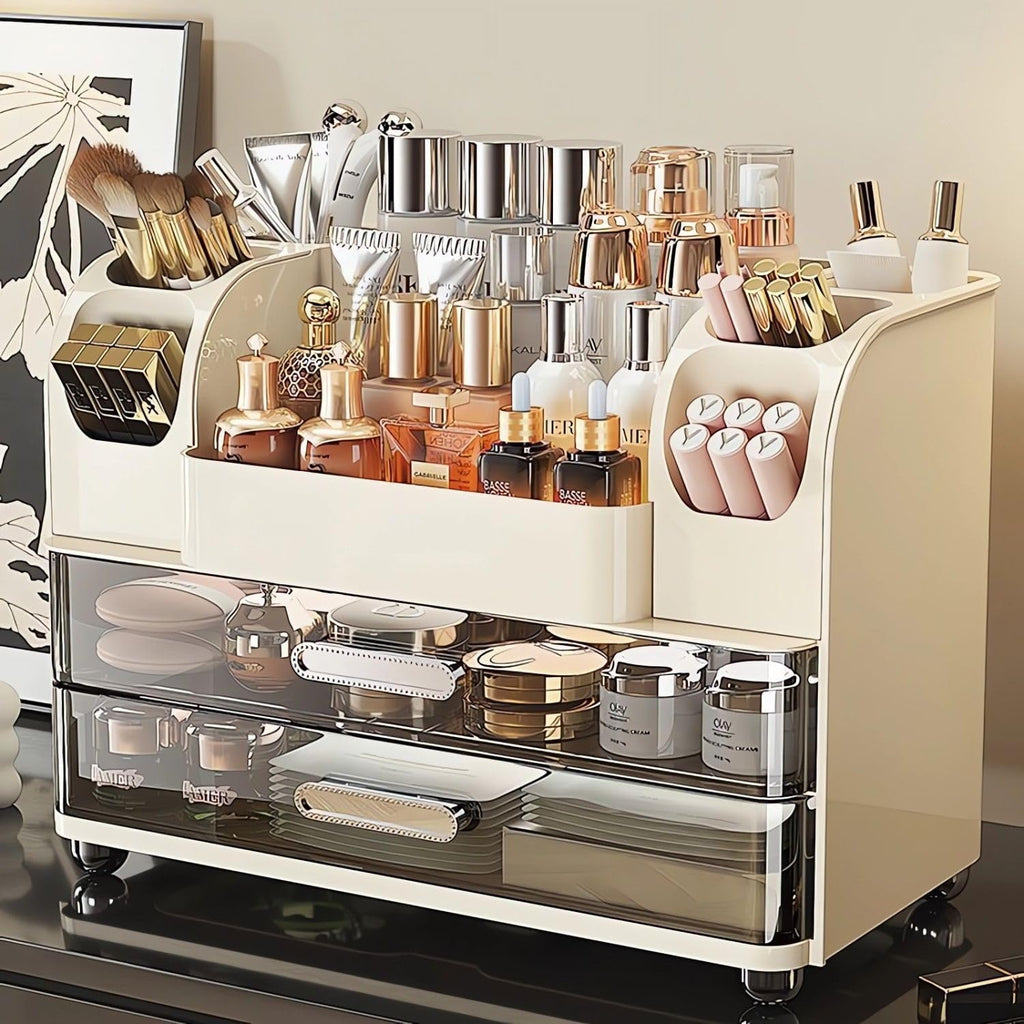 Large Makeup Organizer for Vanity - Perfume Cosmetic Display Cases