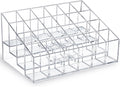 MOSIKER Lipstick Organizer, Clear Plastic Lip Gloss Holder with 24 Slots