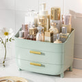 Vtopmart 3-Tier Skincare Makeup Organizer with Drawer and LId, White