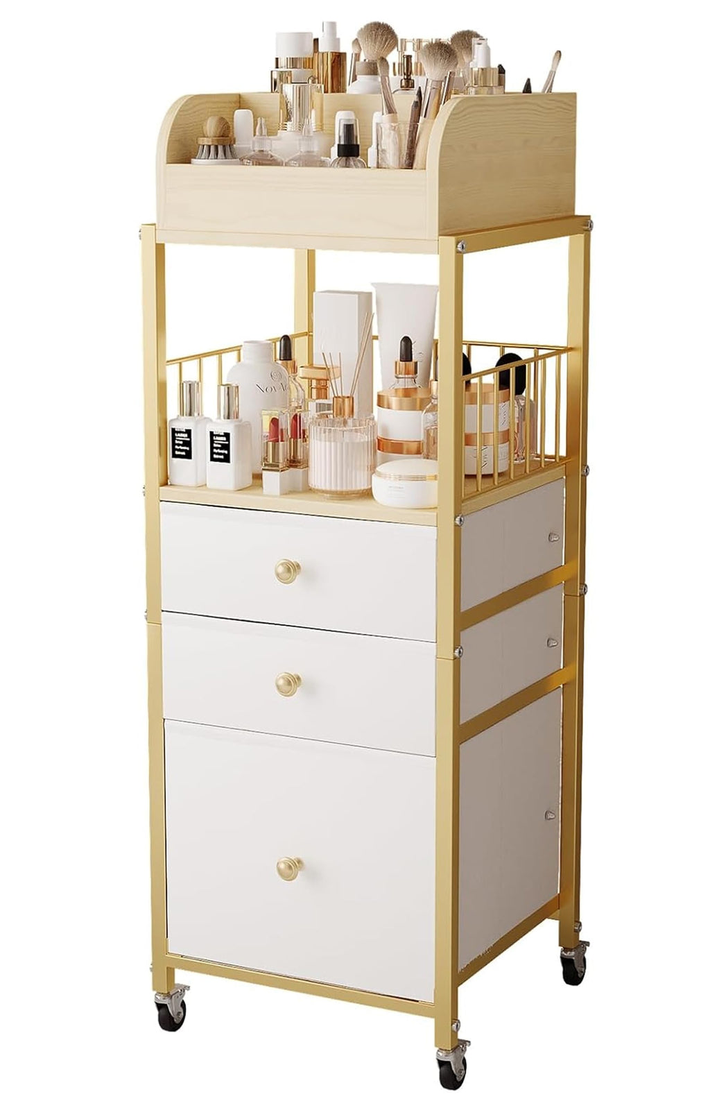 Makeup Organizer Cart with Drawers Make Up Organizers for Vanity