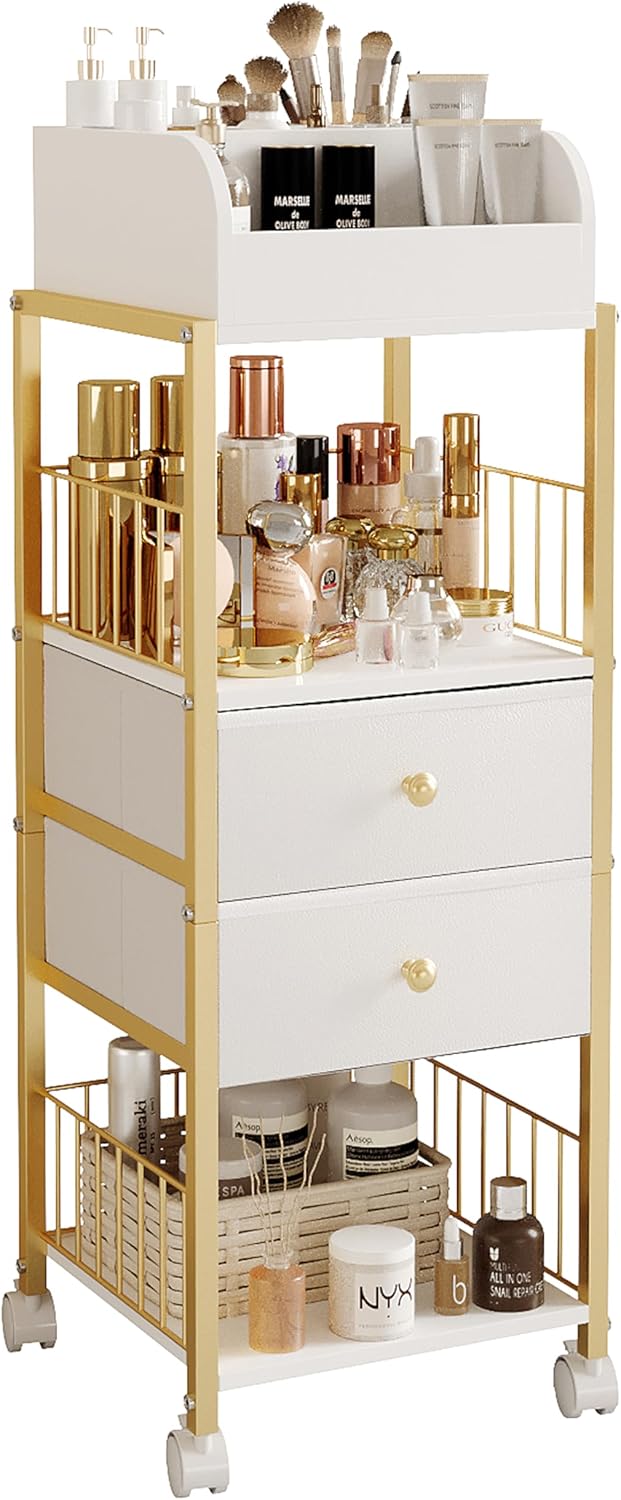 Makeup Organizer Storage Cart with Drawers Large Skincare organizers