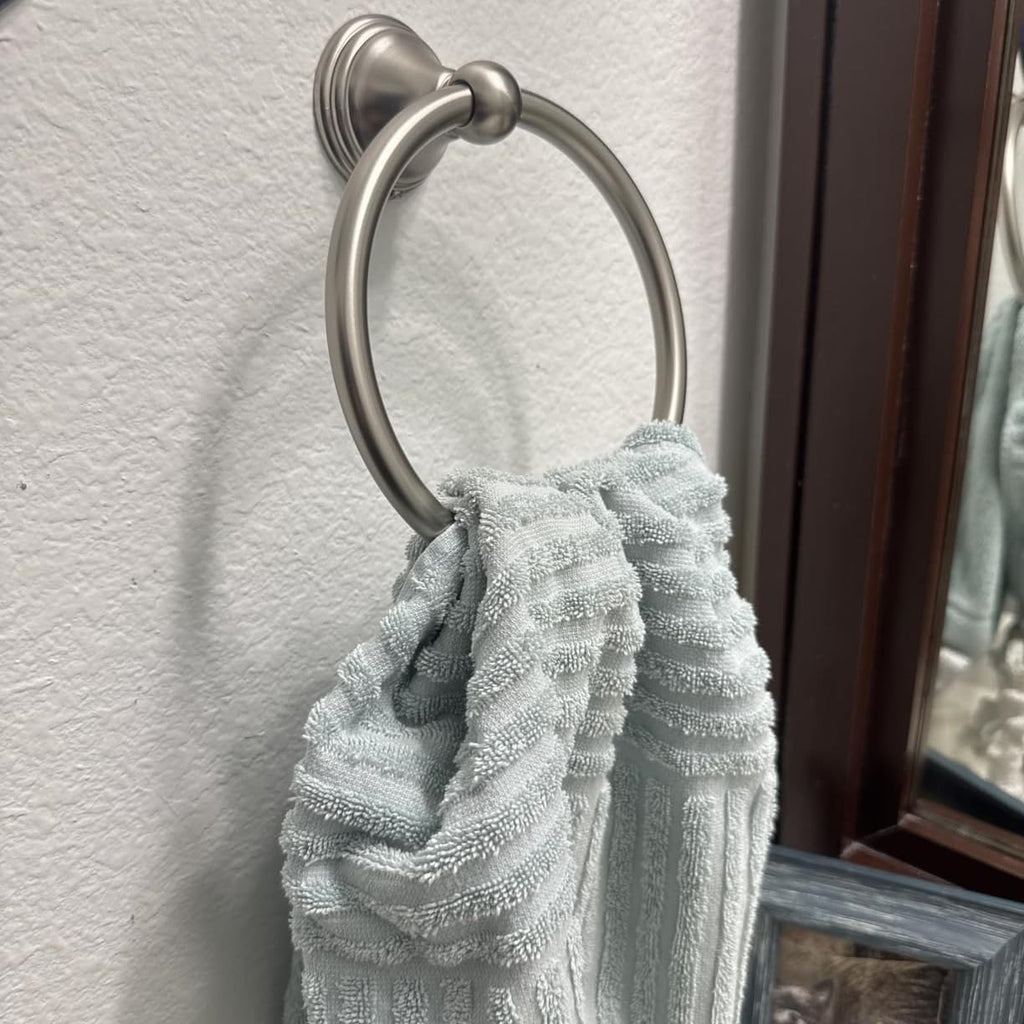 Towel Ring for Bathroom, Brushed Nickel Hand Towel Holder 1 Pack, Bathroom Accessories and Towel Racks for Bathroom Wall Mount