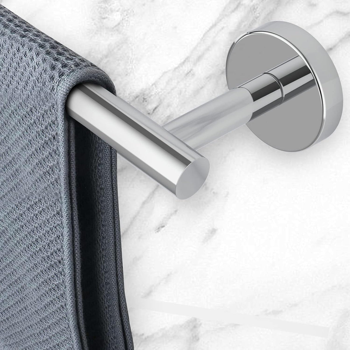 Newfun 10 Pieces Polished Chrome Bathroom Hardware Set 24 Inch