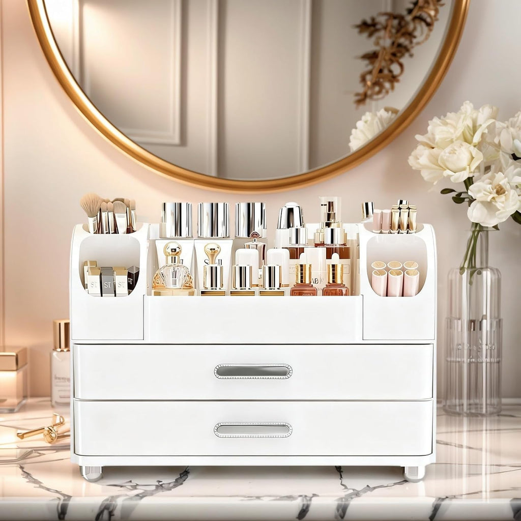 Large Makeup Organizer for Vanity - Perfume Cosmetic Display Cases