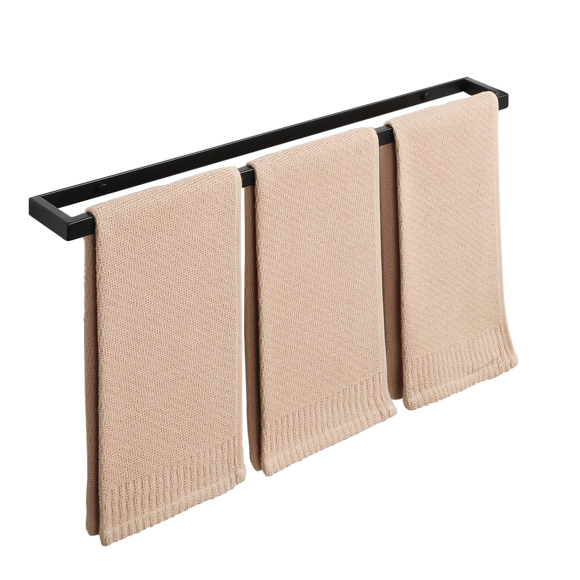 Alise 8 Inch Hand Towel Holder Black Towel Bar for Bathroom Wall Mounted