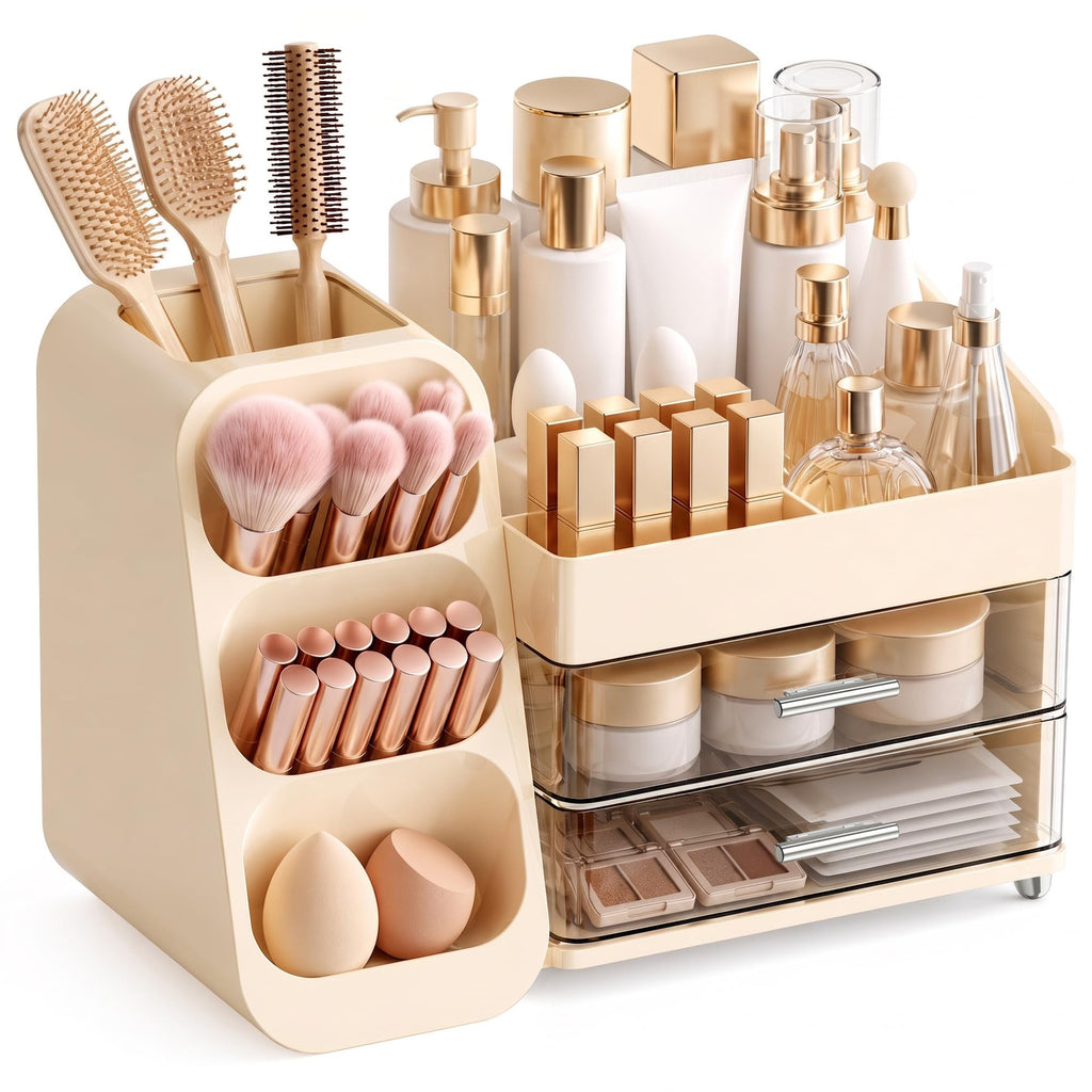 Large Makeup Organizer Countertop for Vanity Skincare Organizers Cream