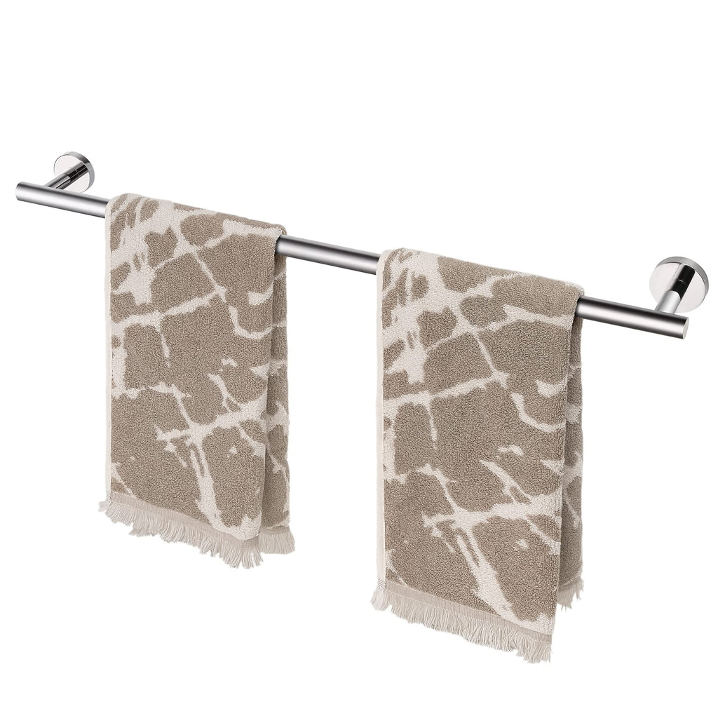 HITSLAM Brushed Nickel 18 Inch Towel Bar for Bathroom, SUS304 Stainless Steel Bathroom Towel Rack Wall Mounted, Modern Home Decor Bath Towel Holder with Hardware Accessories (Total Length 19.8 Inch)