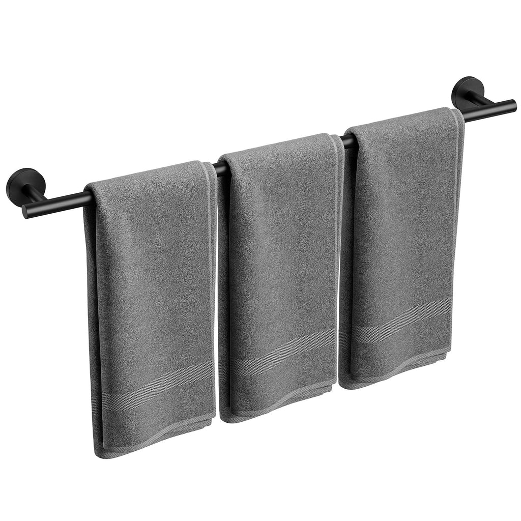 Matte Black Towel Bar, 24 Inch Bathroom Towel Rack