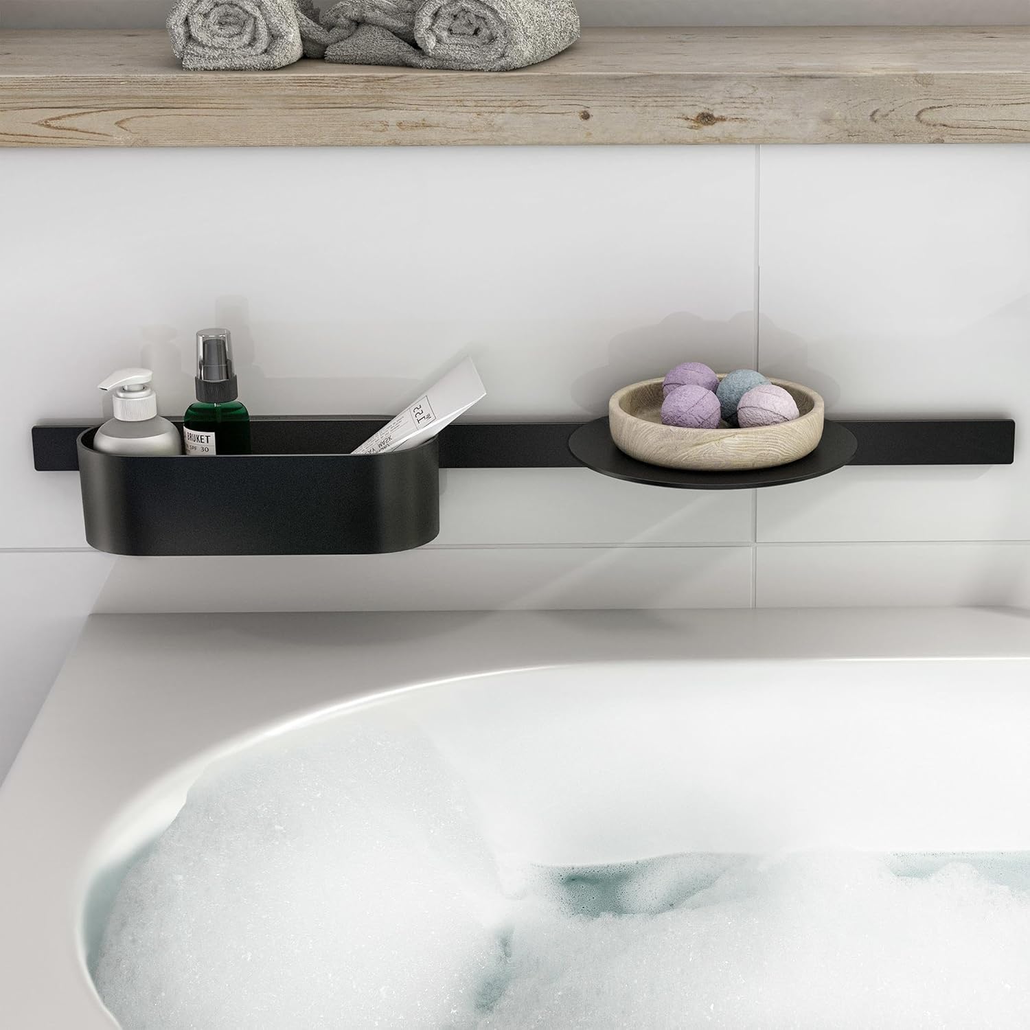 hansgrohe WallStoris Modern Storage Basket- Deep in Matte Black, 27912670