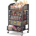 Goovilla Rolling Makeup Organizer Cart with Drawers, 5 Tier Metal, White
