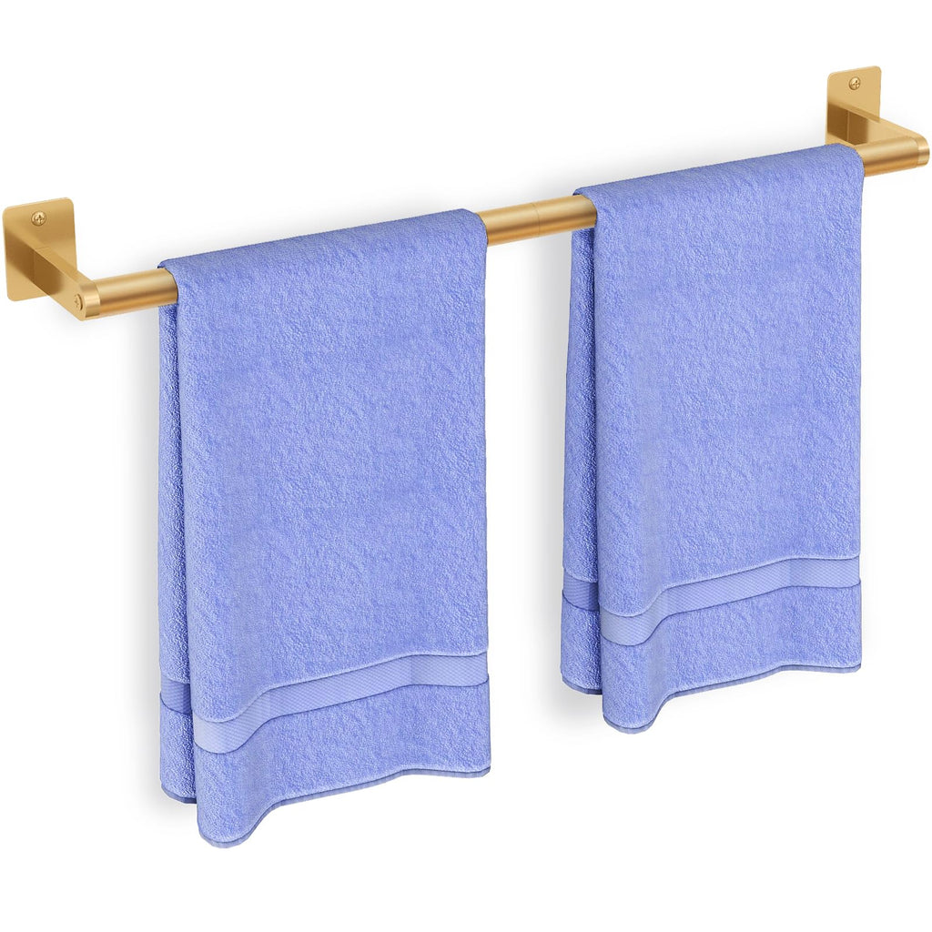 Bathroom Towel Bar, 24 Inch Towel Racks for Bathroom Wall Mounted, Heavy Duty Hand Towel Holder Organizer, Modern Home Decor Towel Rod, Matte Black Single Bar